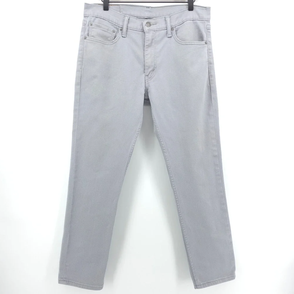 Levi's Mens Jeans 511 Slim Fit 33x30 Light Grey Modern Stretch‎ Denim